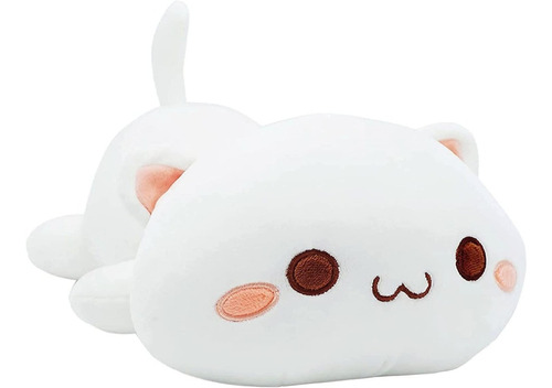 Peluche Suave Almohada Gatito Suavecito Kawaii 35 Cm