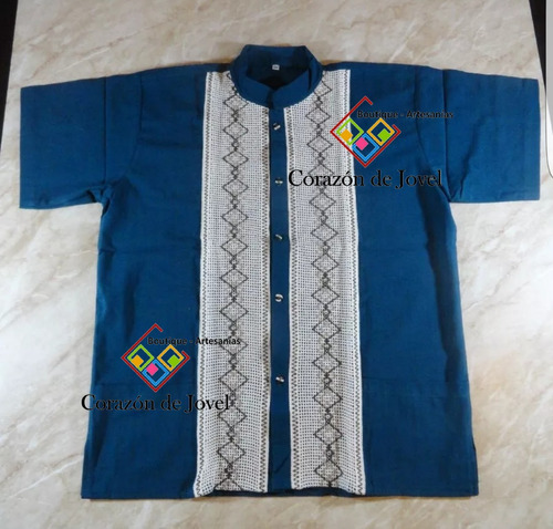 12 Camisas/guayaberas Artesanales De Niño/ Mexicana- Chiapas