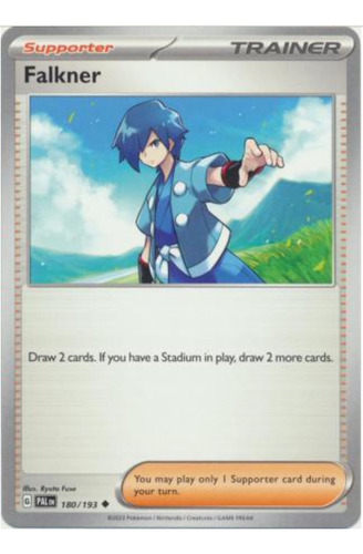 Tarjeta Pokemon Falkner 180/193 C S&v Paldea Evolve