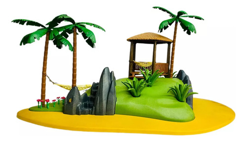 Playmobil 3799 Isla Tortuga Pirata 1991 Cib Vintage Retromx (Usado)