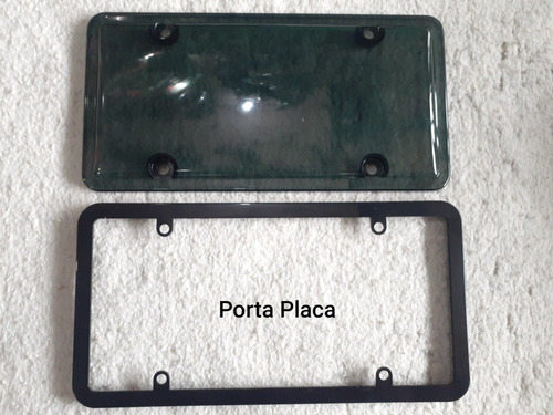 Porta Placas Ahumado Con Borde Tipo Original C/u
