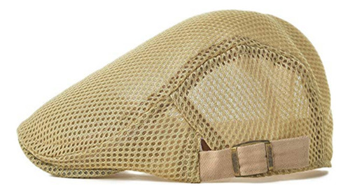 Gorra Plana De Malla Ajustable Para Vendedor De Periódicos C