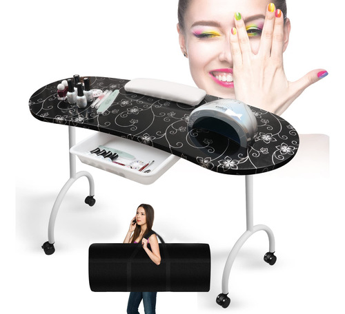 Mesa De Uas De Manicura Para Tecnologa De Uas, Estacin De Me