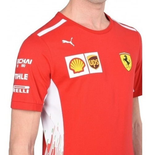 Nova Camiseta Funcional Scuderia Ferrari F1 Team 2018 Em Sp