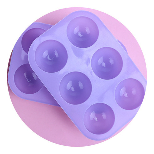 // Semiesfera De Silicona Con 6 Cavidades Para Chocolate Y