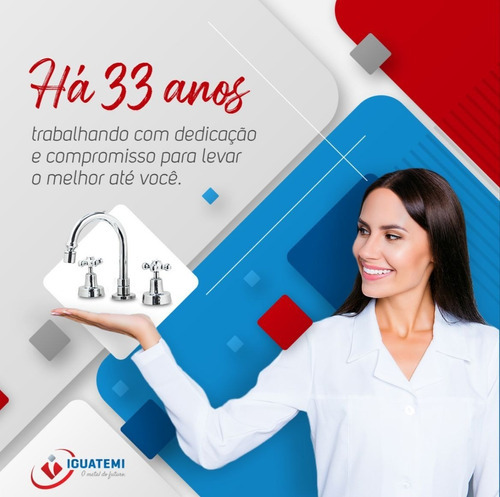 Torneira Bica Móvel Cozinha Abs Cromado Slim Parede 1/4volta