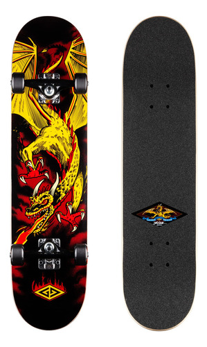 Powell Golden Dragon - Patineta Completa - Flying Dragon 2 . Color Multi