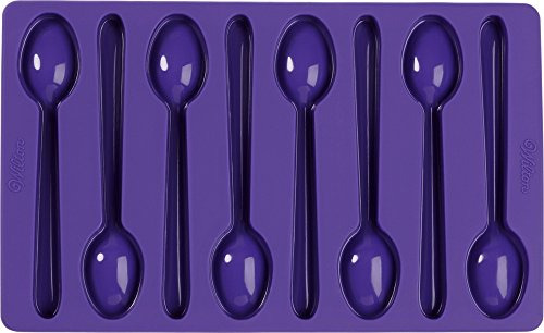 Wilton - Molde De Silicona Con Forma De Cuchara, Color Morad