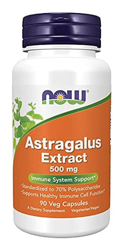 Now Supplements, Astragalus Extract 500 Mg (estandarizado Al