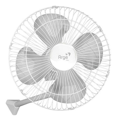 Ventilador de parede Arge Max 50 branco com 4 pás cor  cinza de  polipropileno, 50 cm de diâmetro 127 V/220 V