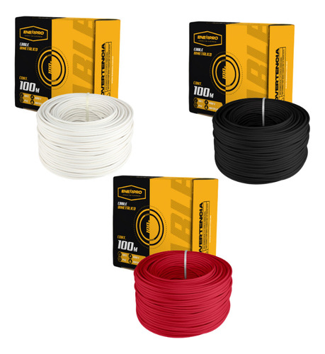 Comb: 2 Rollos Cal. 10 Y 1 Rollo Cal. 12 Cable Thw 100m