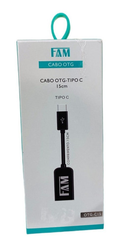 Cabo Otg- Tipo C 15cm  Tipo C