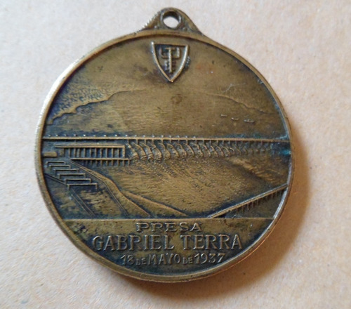 Medalla Presa Gabriel Terra 1937 30 Mm.  Ute Daniello