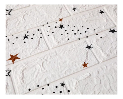 Revestimiento De Pared Adhesivo 70 X 77 Cm Diseños Estrellas