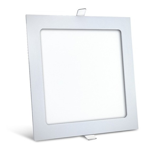 Panel Spot Led Embutir 12 Watts Cuadrado Alto Brillo Mas Led