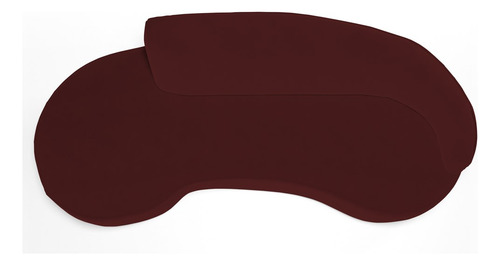 Sofá Living 2lugares 180cm Braço Dir Mozart Veludo Vermelho