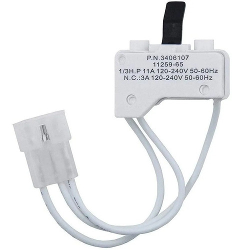 Switch Tapa Puerta 3 Cable Secadora Compatible Con Whirlpool