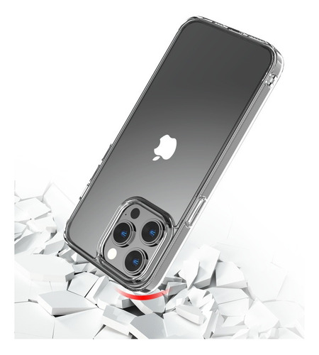 Funda Para iPhone 15 Pro Max Trasparente Resistente+ Vidrio