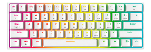 Teclado Mecánico Inalámbrico Fantech Maxfit61 Mk857 Space Ed