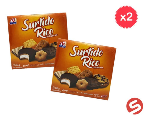 Surtido Rico Gamesa 436grs X2 Pack