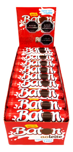Baton De Chocolate Macizo De Leche (caja Con 30 Unidades)