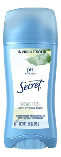 Desodorante Secret Ph Balanced Unscented Sem Cheiro 73g Eua Fragrância Shower Fresh