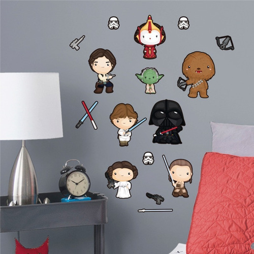 Decoración Pared Cuarto Infantil Pegatinas Funko Niño Niña Color Multicolor
