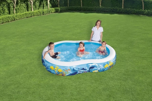 Imagen 2 de 3 de Alberca Inflable Mundo Marino 2.62 Mts