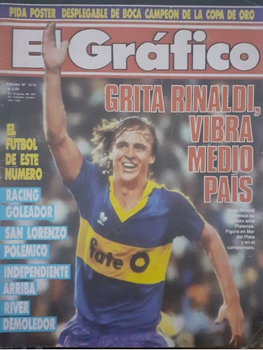 El Gráfico 3513 Copa Oro Boca 3 River 3 . Boca 2 Platense 0