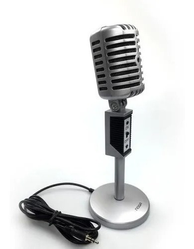 Imagen 1 de 5 de Microfono Multimedia Vintage Mini Plug Mic-2030