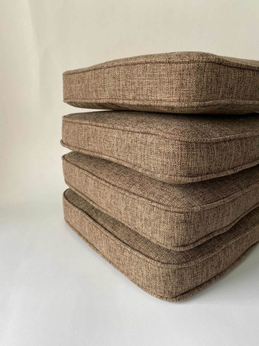 Imagen 3 de 4 de Almohadones Tolix 14 P/silla + 2 P/ Banqueta Tela Rústica