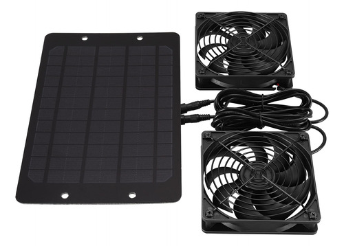 Movehgear Kit Ventilador Panel Solar 10 W 12 V Alimentado Al