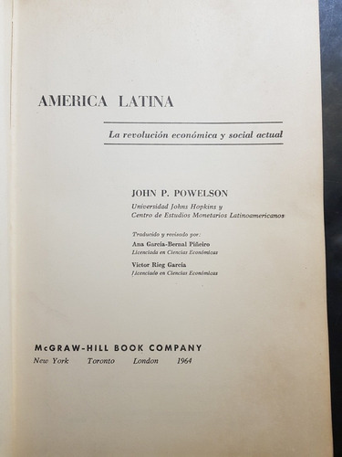 America Latina. John P. Powelson. 50n 809