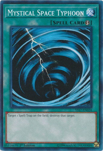 Yu-gi-oh Mystical Space Typhoon - Common Frete Incluso