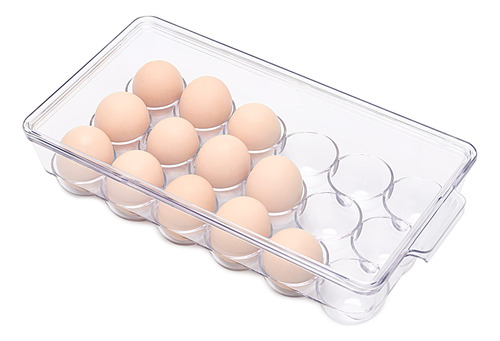 Ambergron Soporte Para 18 Huevos Para Refrigerador, Recipien