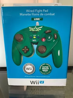 Control Alambrico Wired Fight Pad Link Solo Para Wii Y Wiiu