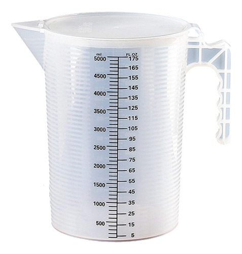 Jarra De Plástico Transparente Con Tapa De 5000 Ml Para