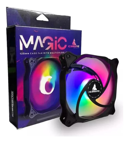 Ventilador Pc Iceberg Magic Light Multicolor 120mm Caja 12cm