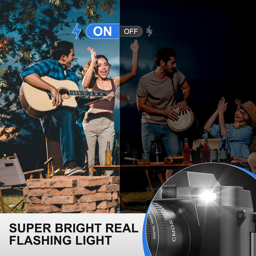 Câmera Digital G-anica 5k 48mp/60fps Wifi De Grande Angular
