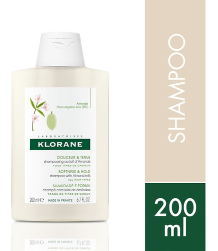 Shampoo Klorane L. De Almendras Uso Frec./suavidad X 200 Ml