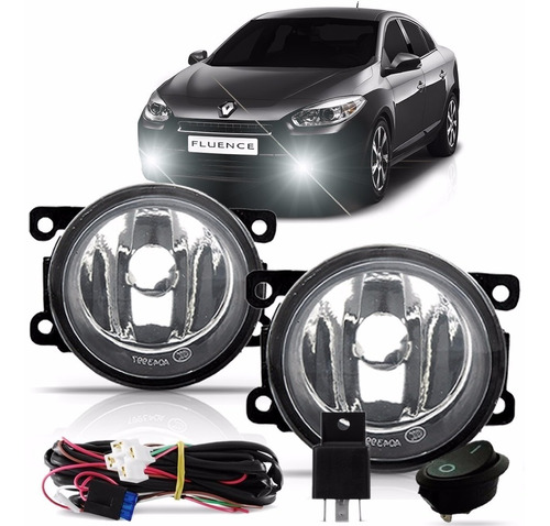 Kit Farol Milha Neblina Renault Fluence 2011 2012 2013