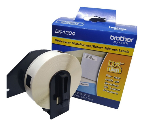 Cinta Brother Dk-1204, 17 Mm X 54 Mm, 400 Etiquetas.factura/