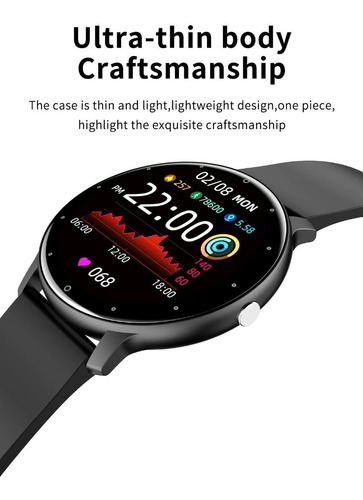 Imagen 6 de 8 de Zl02 Reloj Inteligente Smartwatch Deporte Act Cardiaca
