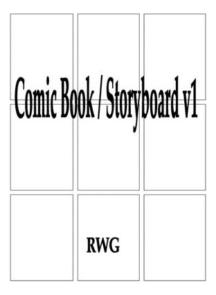 Libro Comic Book / Storyboard V1: 100 Pages 8.5 X 11 - Rwg