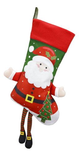 Calcetín Navideño, Bolsa De Regalo Para Dulces, Calcetín