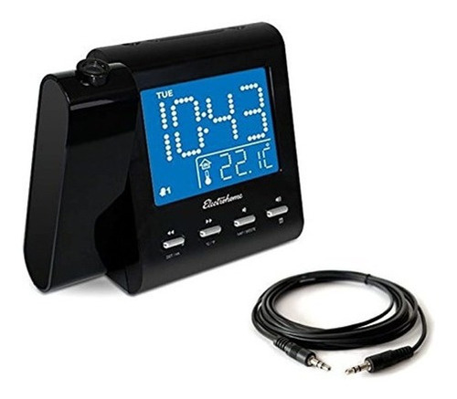 Reloj Despertador Con Radio Am/fm Doble Alarma Color Negro