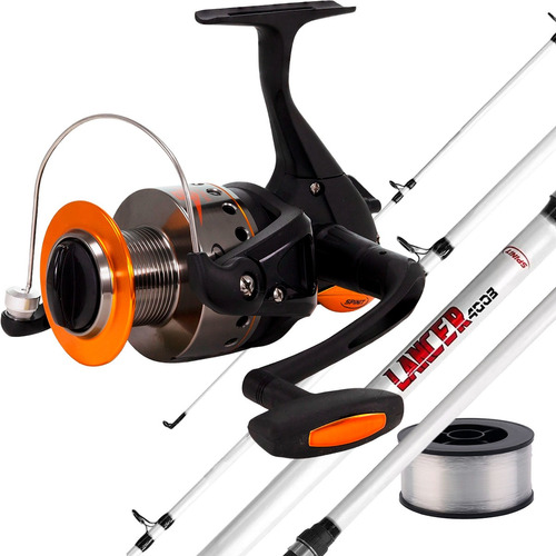 Combo Pesca Reel Spinit Titan V8 Ruieman Caña 3,60 Mts