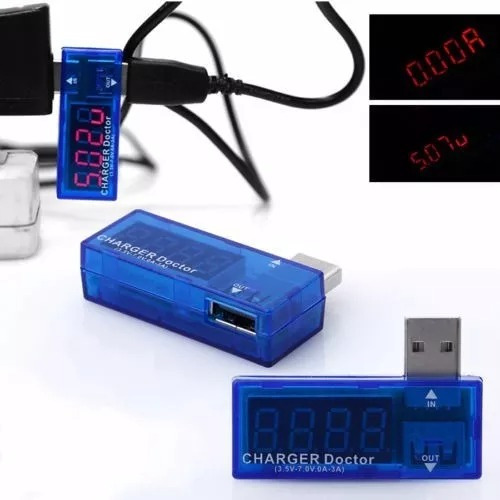 Tester Probador Cargador Usb Voltios Amperios Charger Doctor