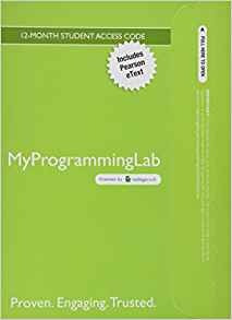 Mylab Programming With Pearson Etext  Access Card  For Intro