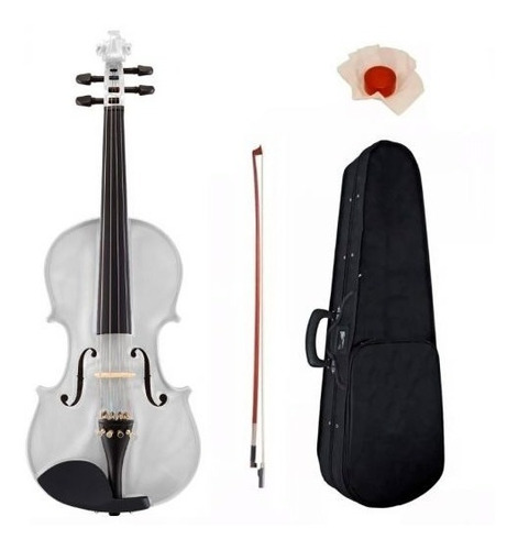 Violin Stradella 4/4 Estuche Arco Resina Envio Gratis Blanco